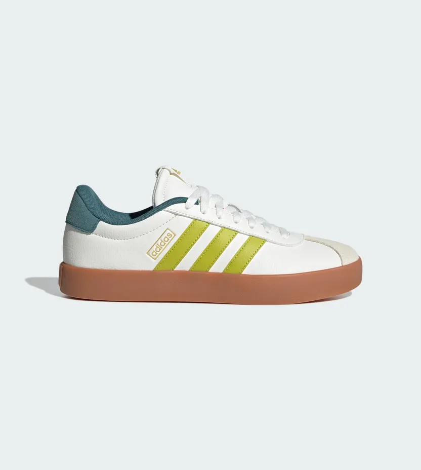 Adidas VL Court 3.0 Core White / Preloved Lime / Preloved Teal (JR8636)