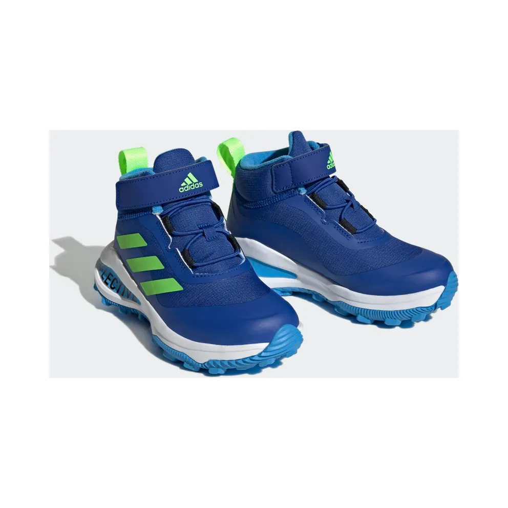 Adidas Fortarun All Terrain Cloudfoam Sport Running Elastic Lace and Top Strap Royal Blue / Solar Green / Pulse Blue (GZ1806)