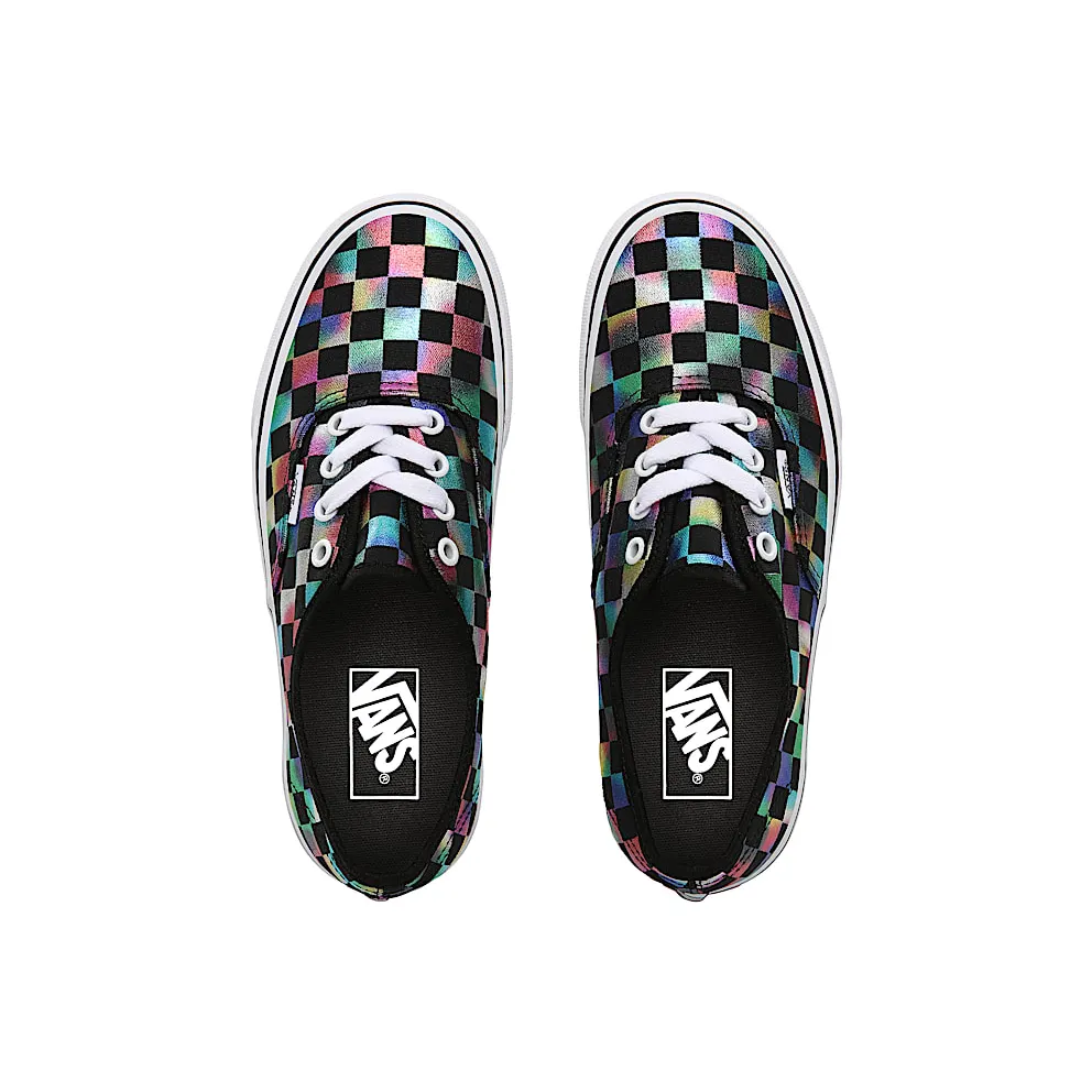 Vans Authentic Iridescent Checkerboard Black/True White (VN0A2Z5ISRY)
