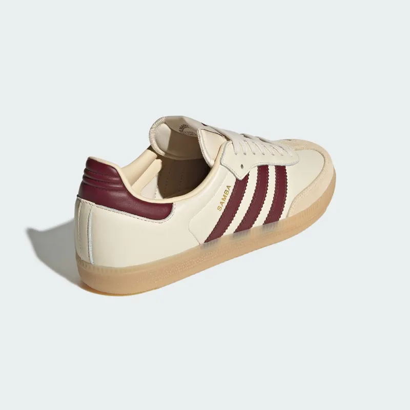 Adidas Samba OG Wonder White / Shadow Red / Gum (JS3830)
