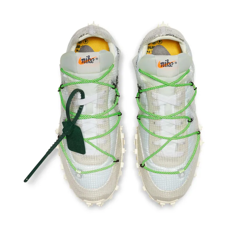 Nike x Off-White Womens Waffle Racer Electric Green (2019) (CD8180-100)