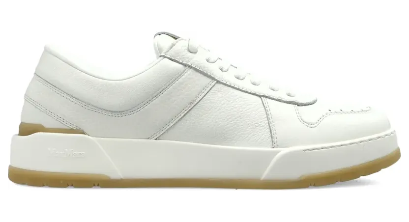 Max Mara Pumps met vlakken en veters “White” (2614761051600)
