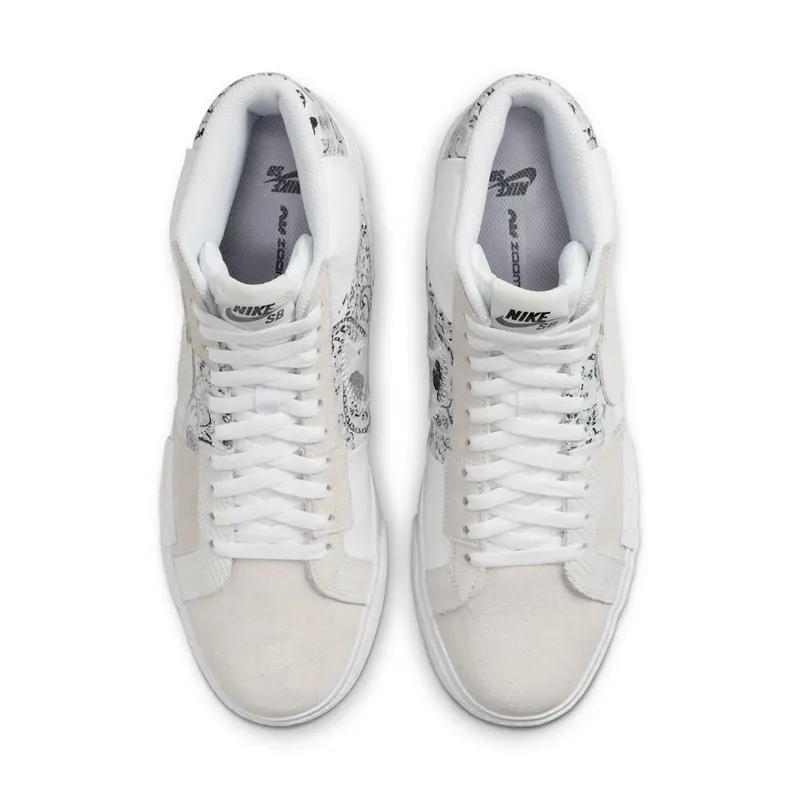 Nike SB Zoom Blazer Mid PRM Skateschoenen White (DM0859-100)