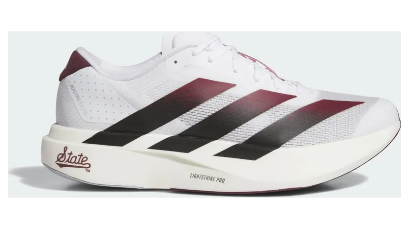 Adidas Adizero EVO SL “NCAA – Mississippi State Bulldogs” (JQ4573)