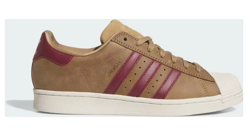 adidas Superstar ADV “Cardboard / Shadow Red / Gold Metallic” (KJ5112)