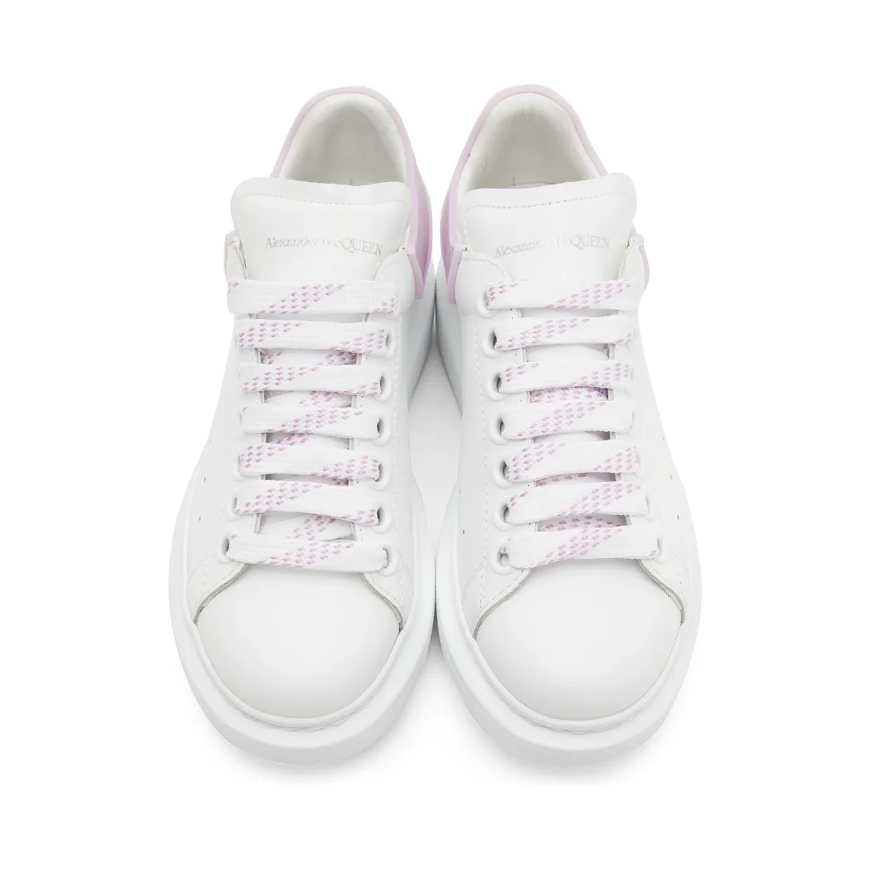 Alexander McQueen White & Black Oversized Sneakers (621056WHXMT) (5)