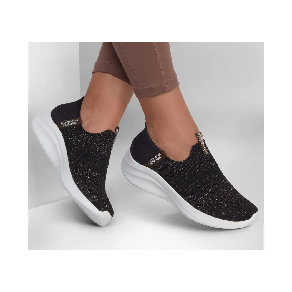 Skechers Slip-ins: Ultra Flex 3.0 Glitter Me Black / Gold “Black” (149591 Bkgd) (149591BKGD)