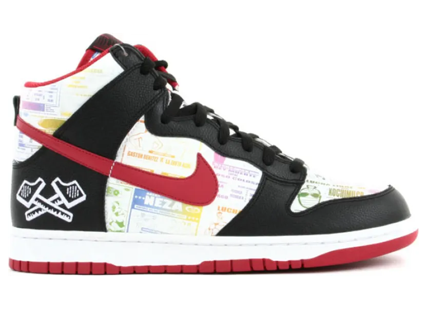 Nike Dunk High Premium ‘Lucha Libre’ Black/Sport Red-White (312786-061)