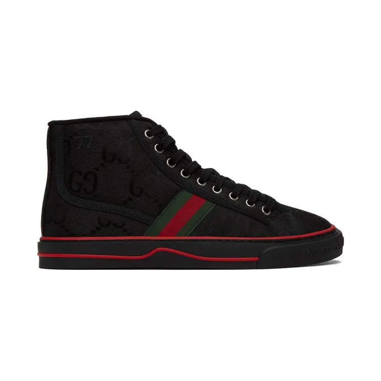 Gucci Black ‘Gucci Tennis 1977’ Off The Grid High-Top Sneakers (628717 H9H80)