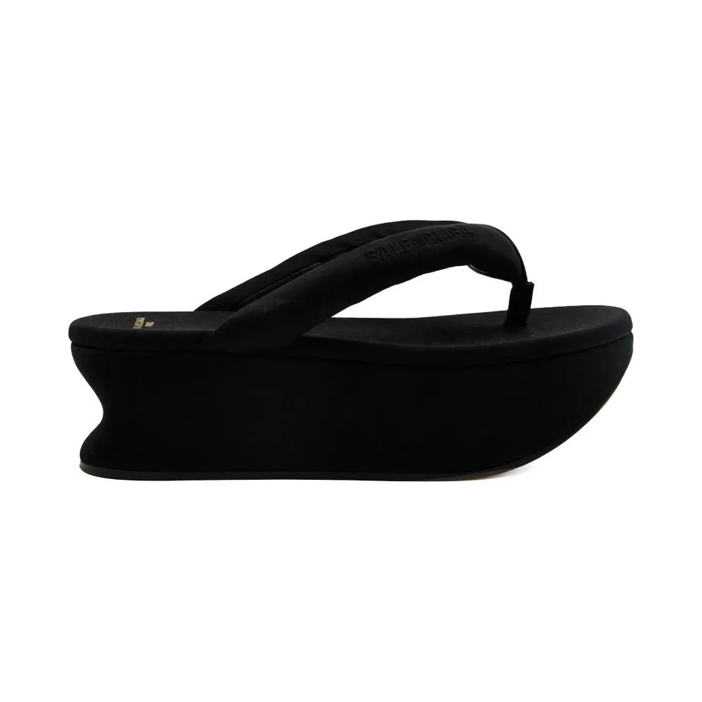 Balenciaga Gaeta Thong Sandal Black