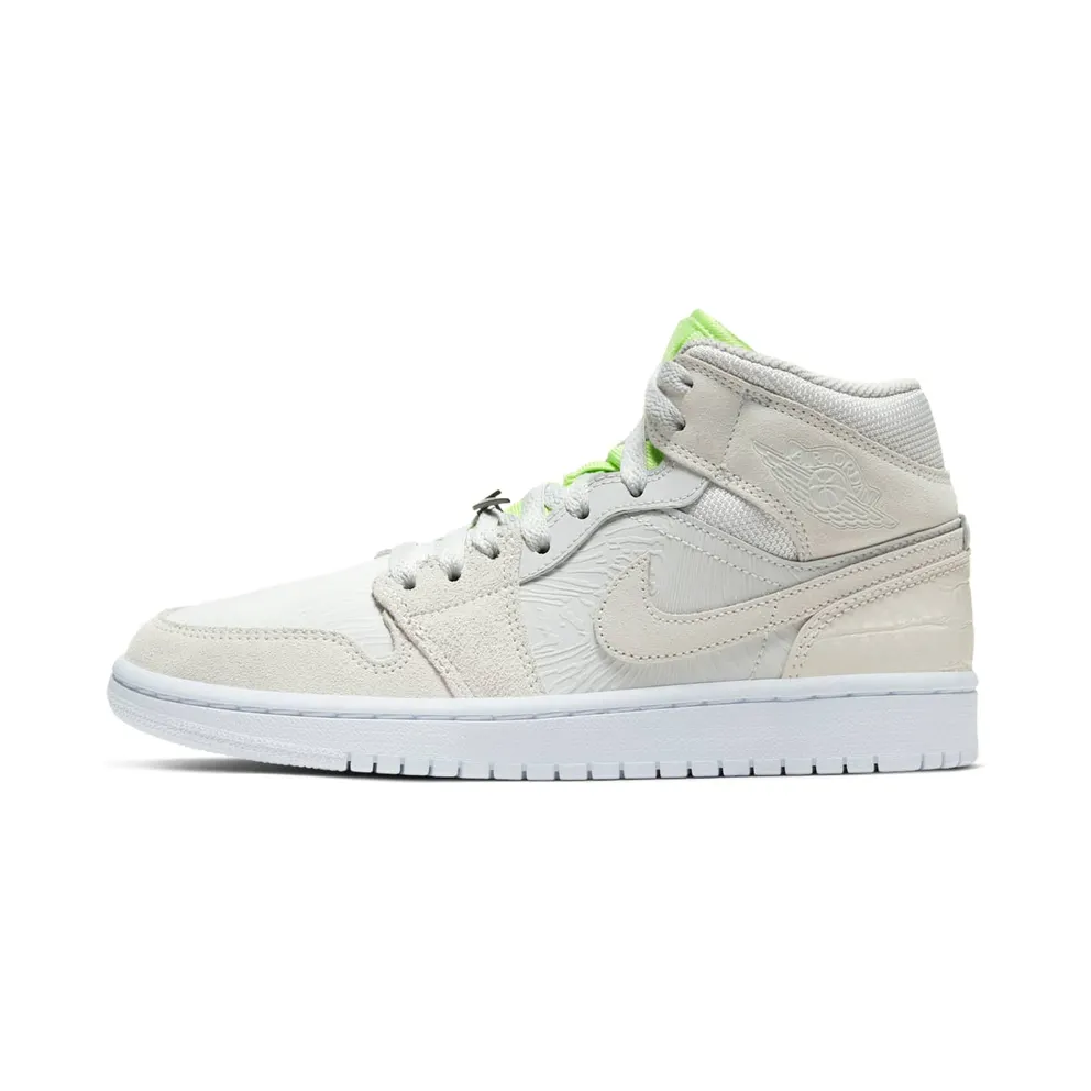 Air Jordan Nike WMNS AJ 1 Mid Vast Grey Ghost Green (2020) (CV3018-001)