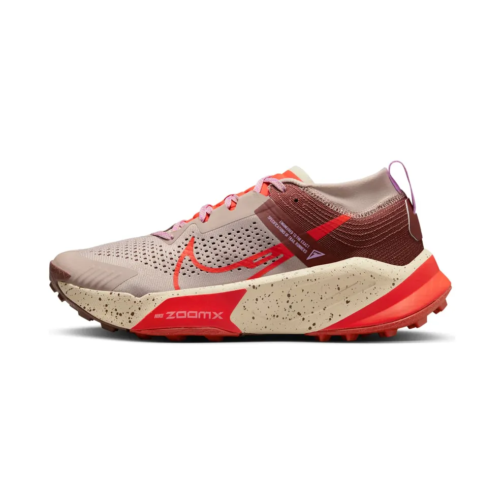 Nike ZoomX Zegama Trail Diffused Taupe Dark Pony Sanddrift Picante Red (DH0623-200)