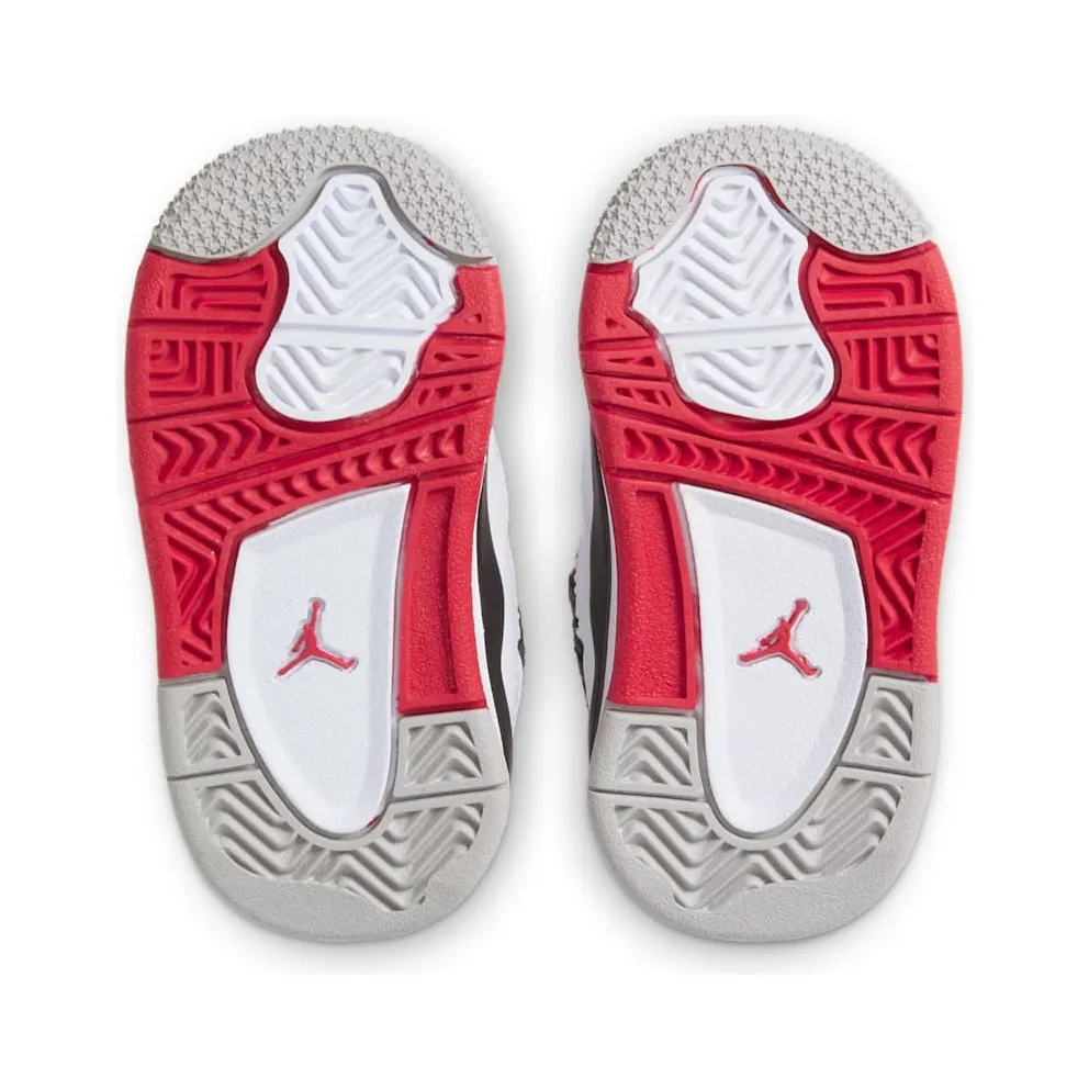Jordan 4 Retro Fire Red 2020 (TD) White/Black-Tech Grey-Fire Red (BQ7670-160)