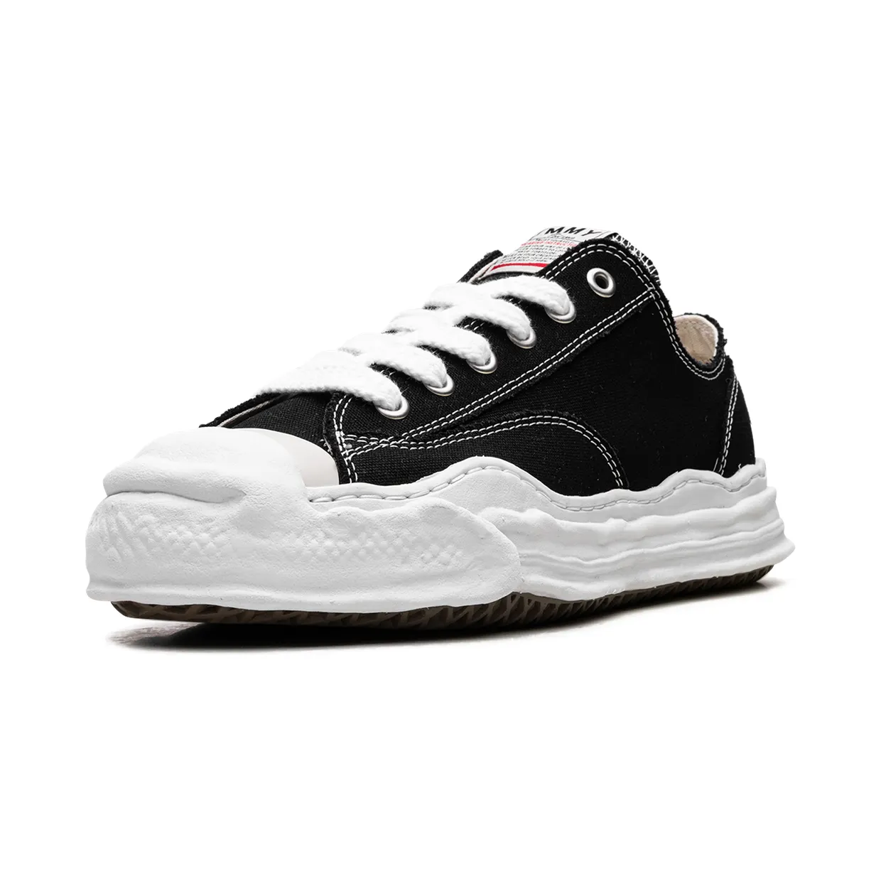 Maison Mihara Yasuhiro Hank OG Sole Canvas Low Black White (A05FW702-BLK) (3)