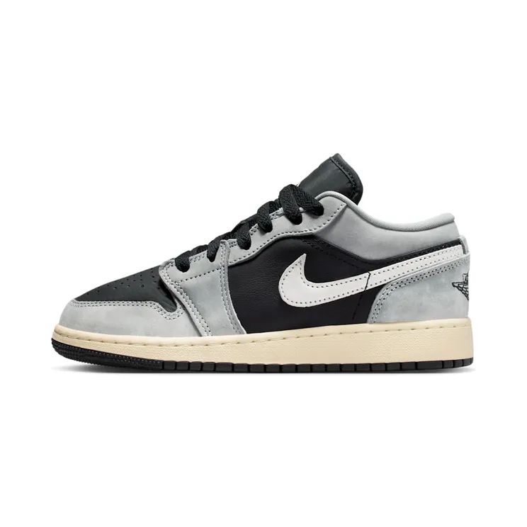 Air Jordan 1 Low SE GS “Light Smoke Grey / Sail / Muslin / Black” (HQ2021-012)