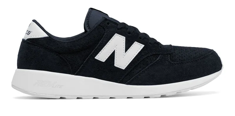 New Balance 420 Re-Engineered Suede Black Black/White (MRL420SN)