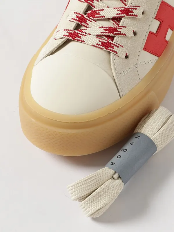 Hogan Crosswind Leather Sneakers Beige (HXW7050GB00V1N0RWB) (3)