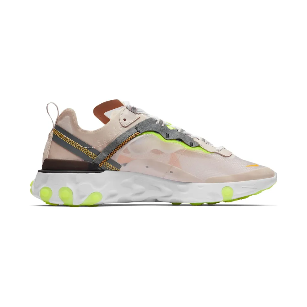 Nike React Element 87 Light Orewood Brown Light Orewood Brown/Laser Orange-Volt Glow (AQ1090-101)