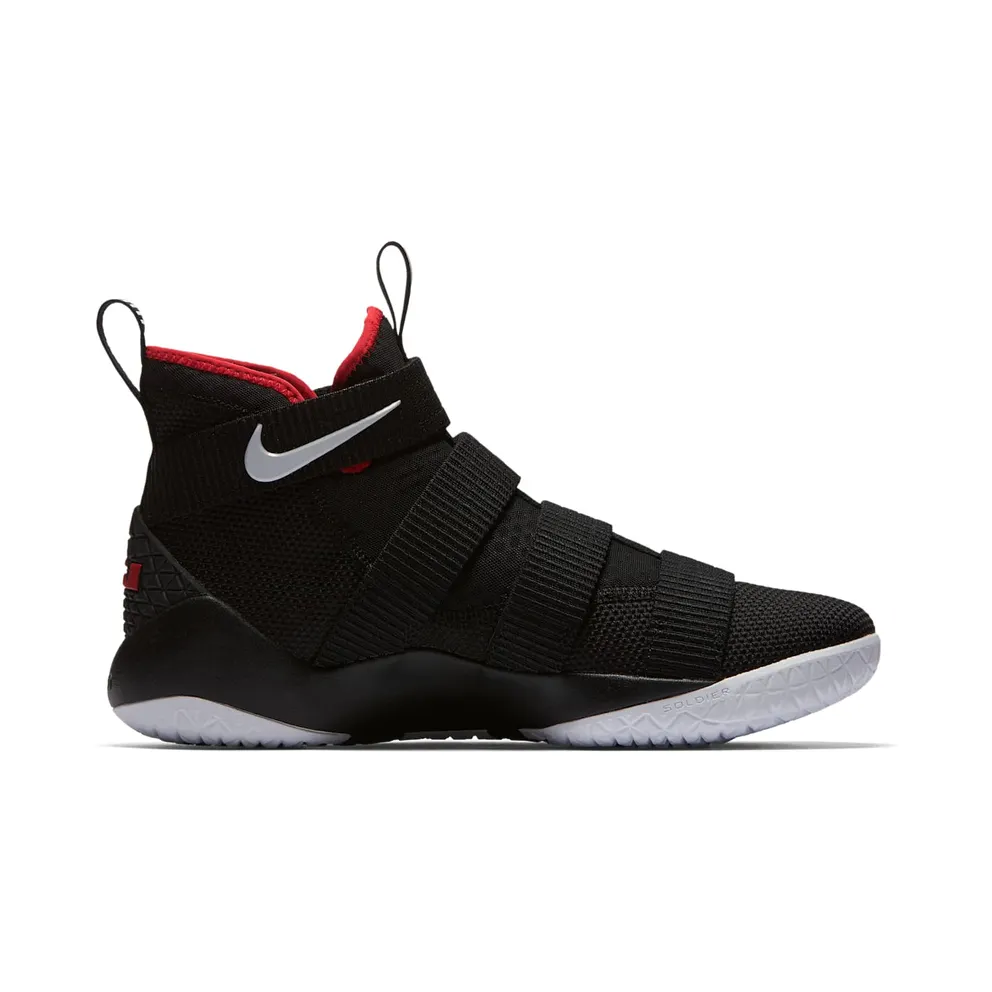 LeBron Soldier 11 Black/University Red-White (897644-002)
