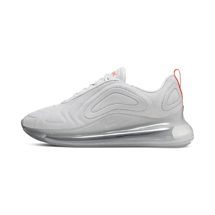 Nike Air Max 720 Pure Platinum Red Heel “Pure Platinum / Metallic Silver / Team Orange” (CD7626-002)