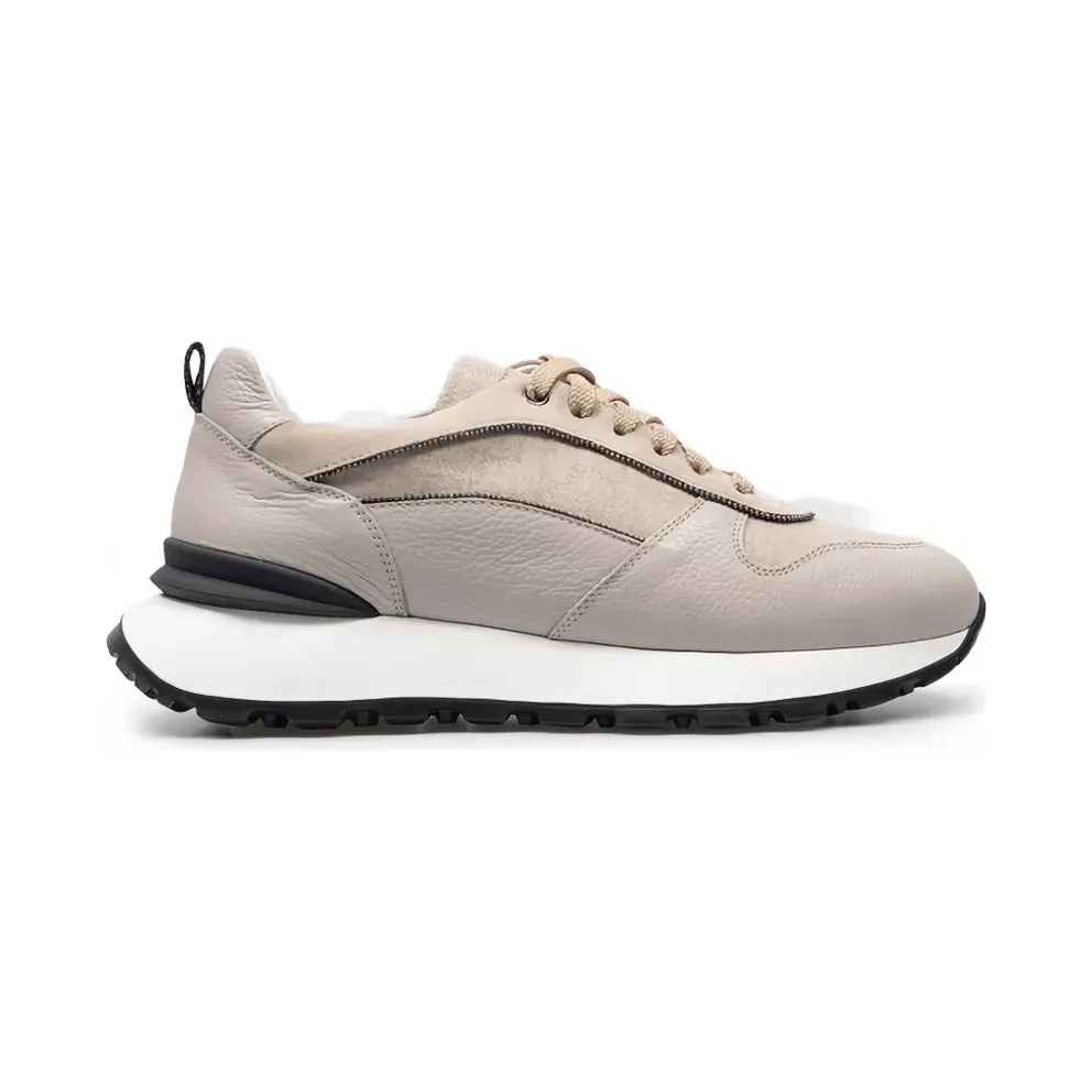 Doucal’s van kalfsleer – Beige (DD8667WHITPN719NN13)