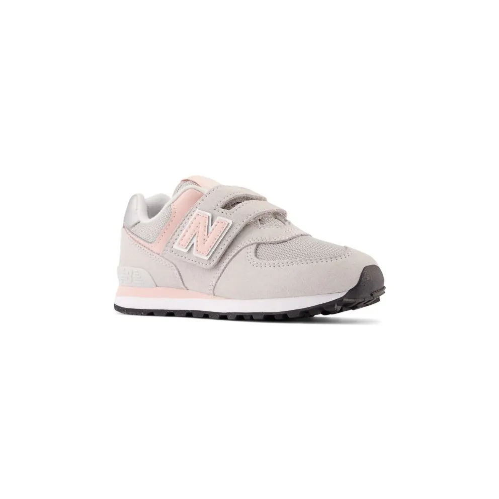 New Balance 574 Core Hook and Loop “Rain Cloud / Pink Haze” (PV574EVK)