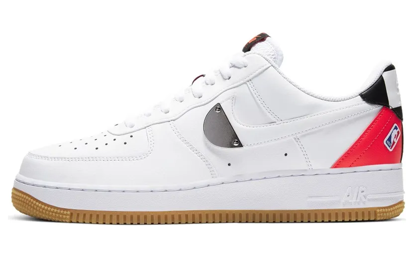 Nike Air Force 1 Low NBA Pack White Bright Crimson (CT2298-101)