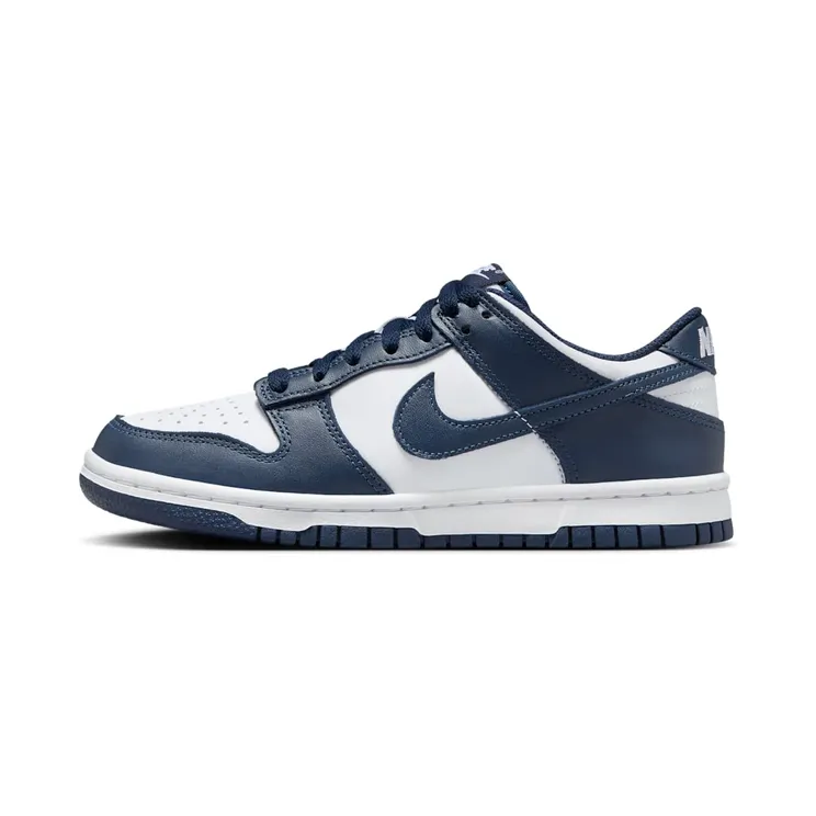 Nike Dunk Low GS “White / Midnight Navy” (FB9109-116)
