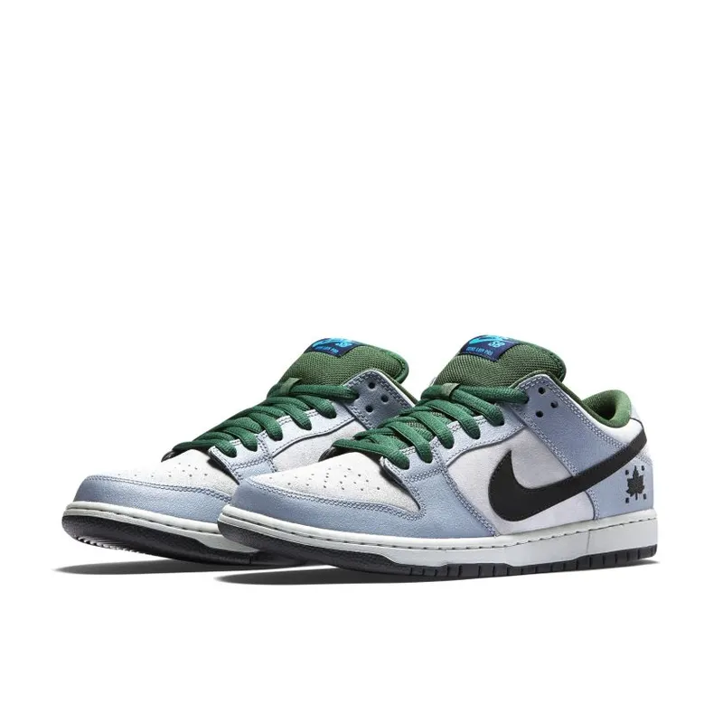 Nike Dunk SB Low Maple Leaf Central Park Dove Grey/Black-Gorge Green (313170-021)