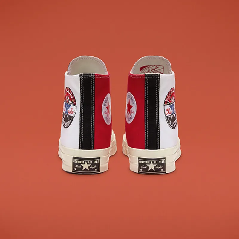 Converse Chuck 70 Hi Logo Play White University Red White/University Red/Rush Blue (166747C)