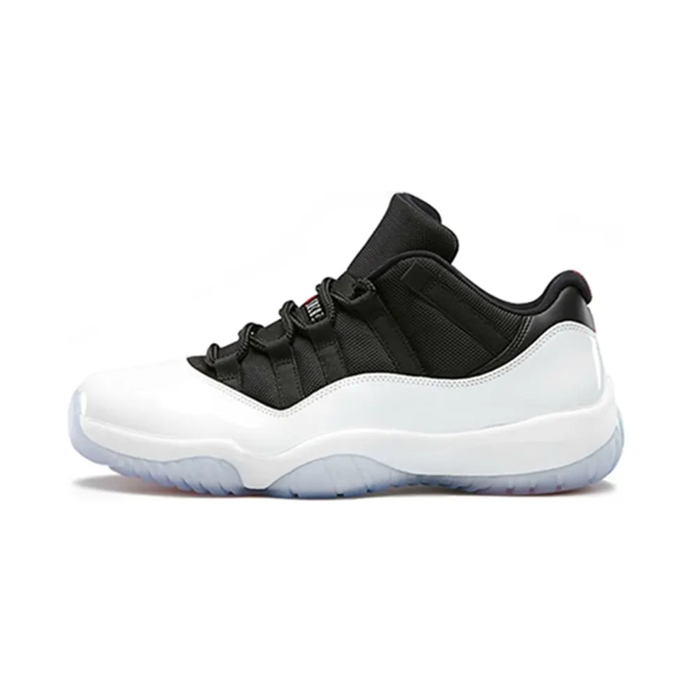 Air Jordan Nike AJ XI 11 Retro Low Black White Tuxedo (528895-110)