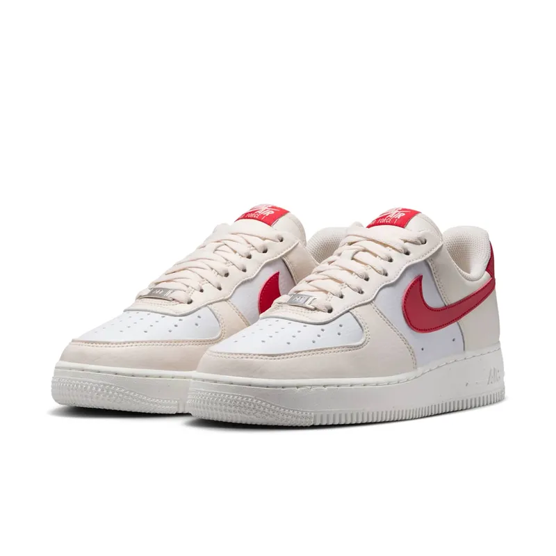 Nike Air Force 1 Low ’07 “Next Nature Pale Ivory University Red” (DC9486-109)