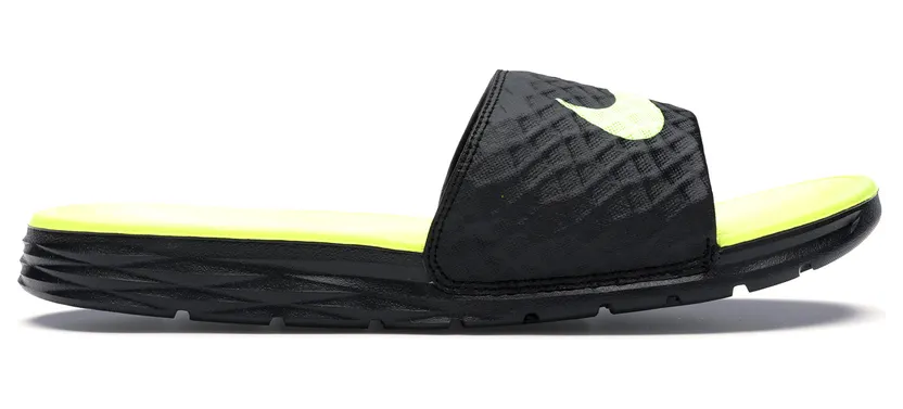 Nike Benassi Solarsoft Black/Volt