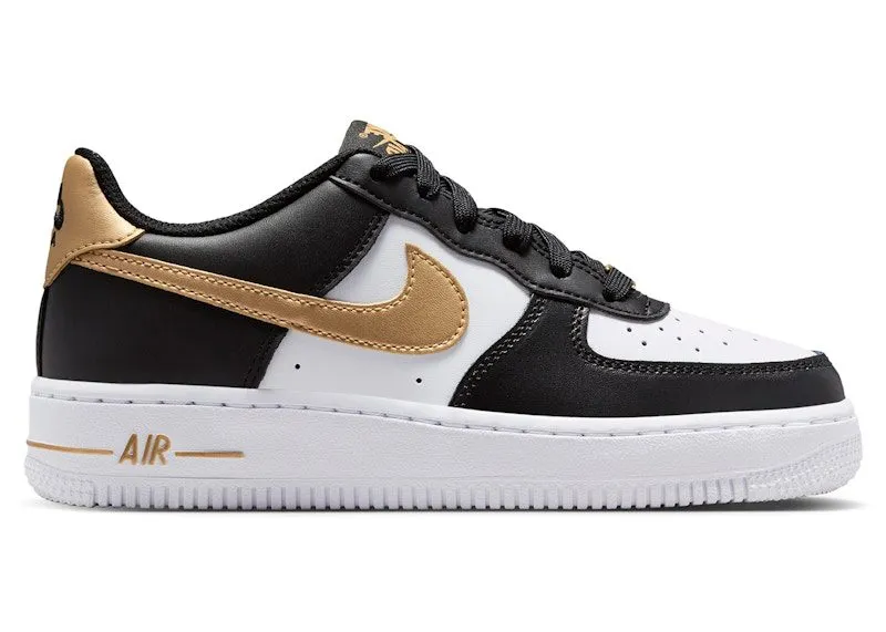 Nike Air Force 1 Low Black White Metallic Gold (CT3839-009)