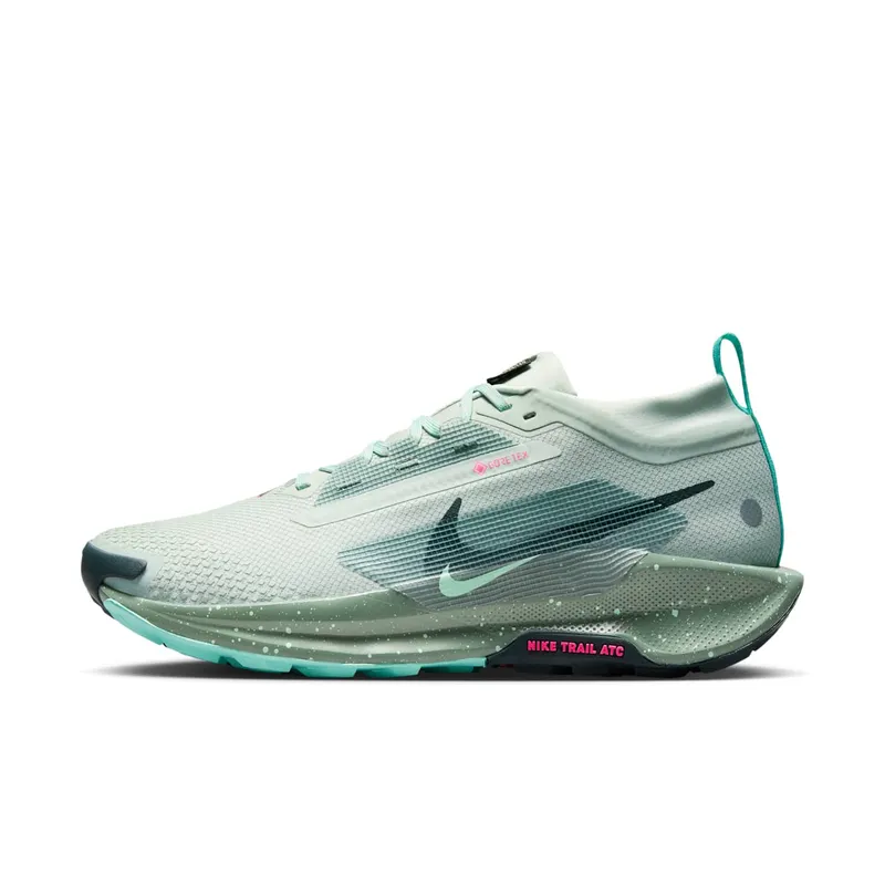 Nike React Pegasus Trail 5 Gore-Tex Light Silver Clay Green (FQ0908-013)