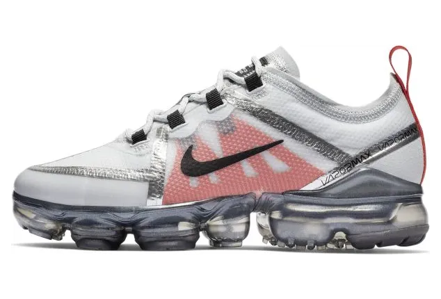 Nike Air VaporMax 2019 Pure Platinum Team Orange (GS)