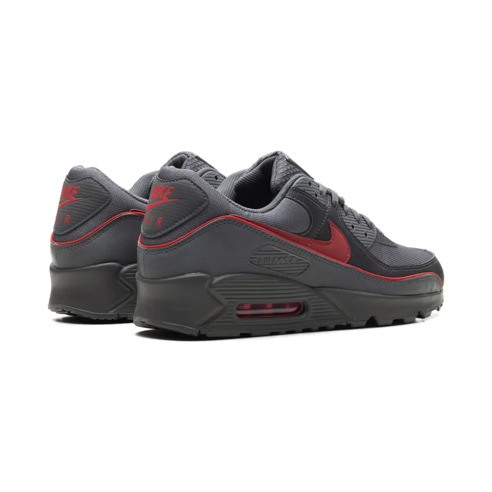 Nike Air Max 90 Premium “Iron Grey University Red” (HV4517-001)