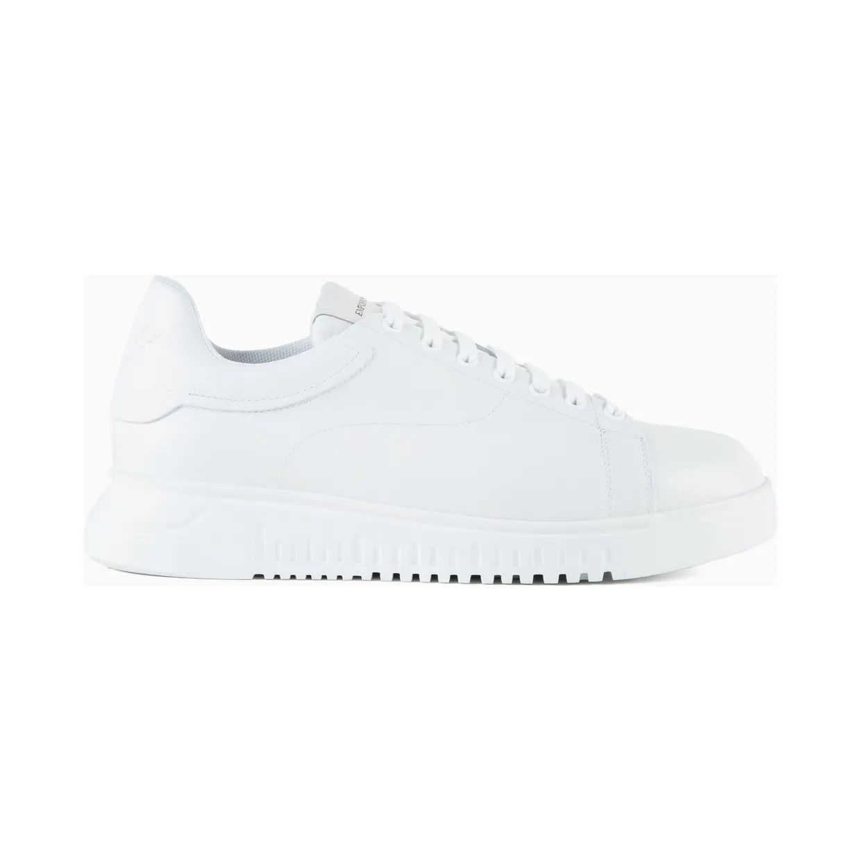 Armani Emporio Armani Leren met gewatteerde lip “White” (EM003663AF19999U0001)