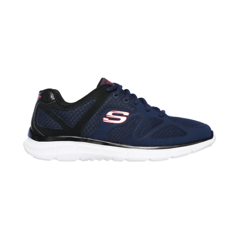 Skechers Satisfaction – Flash Point – Marine / Black – “Blue” (58350 NVBK)