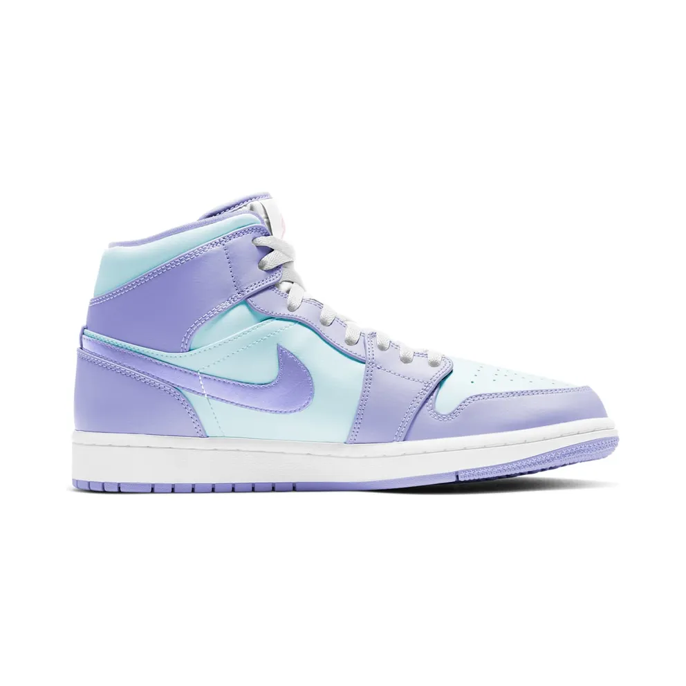 Jordan 1 Mid Purple Aqua (GS) (554724-500)