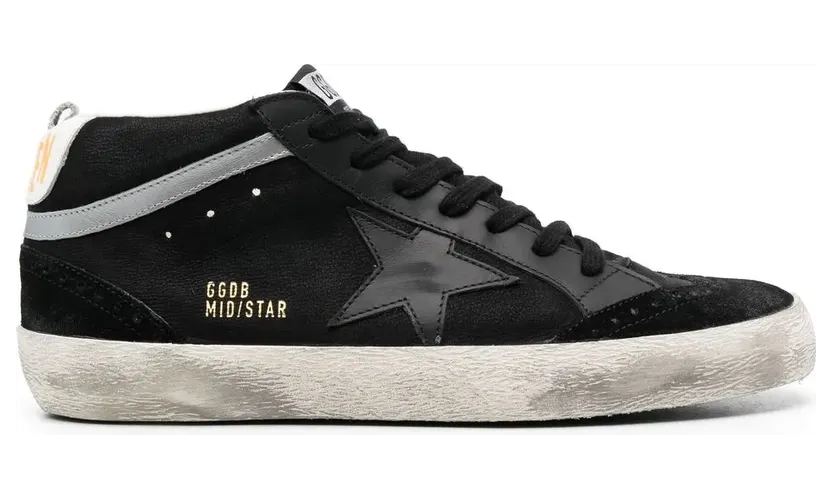 Golden Goose Mid-Star High-Top-Sneakers – Schwarz (GMF00122F003048)