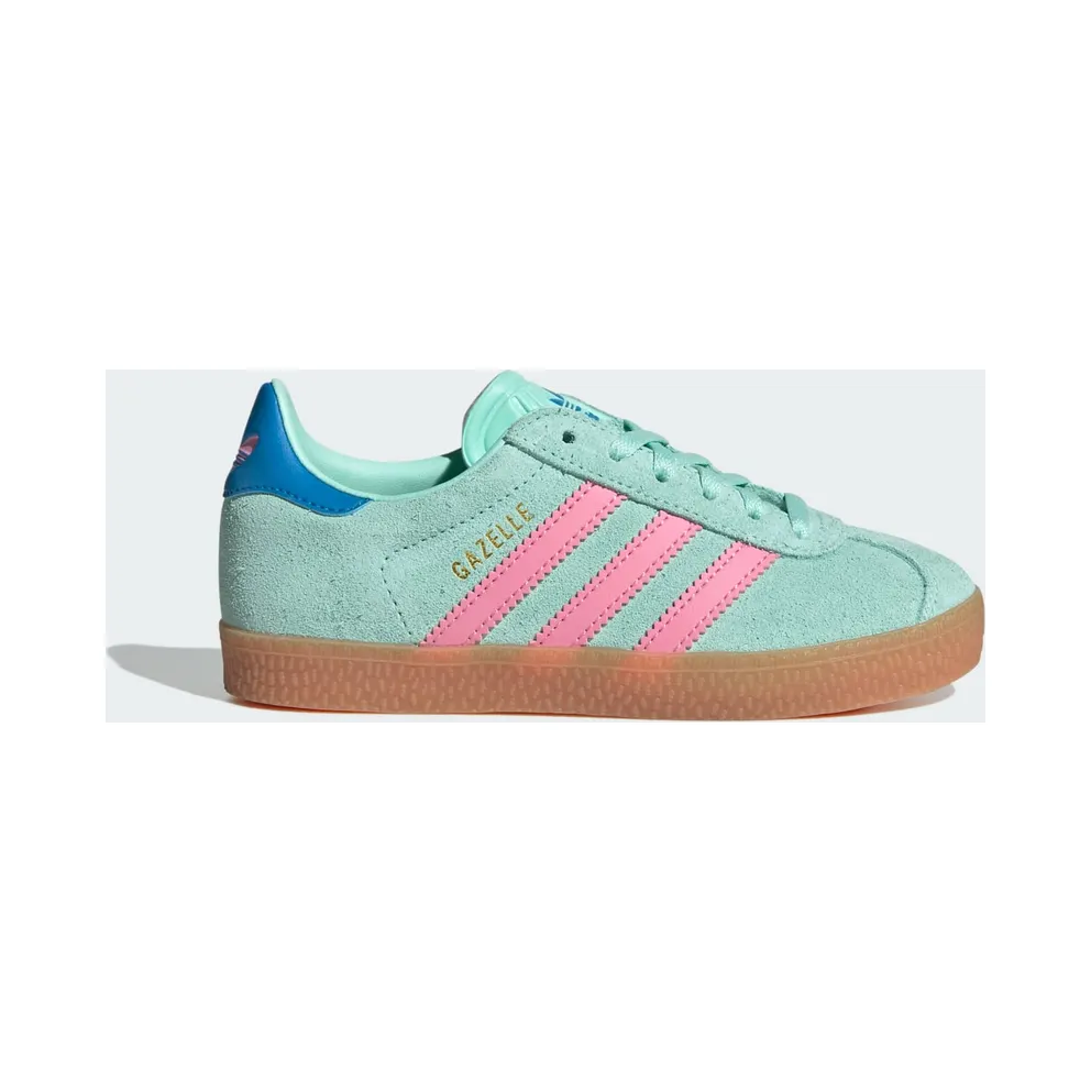 Adidas Gazelle Kids Clear Mint / Bliss Pink / Bright Blue (JP7130)
