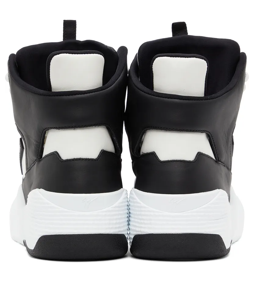 Giuseppe Zanotti Black & White Talon Sneakers (RM10007-91382) (2)