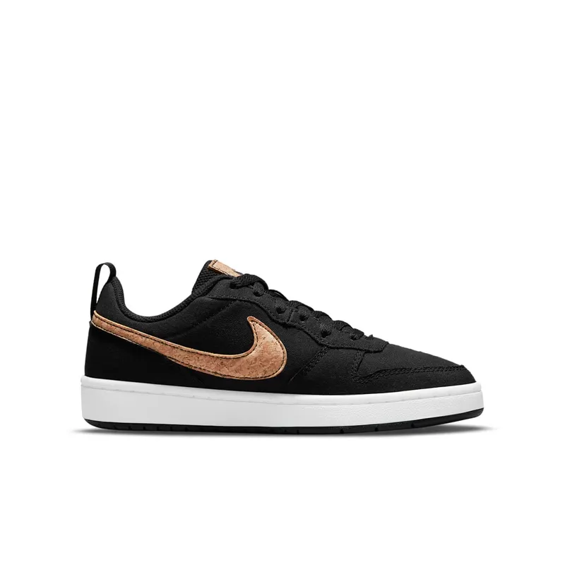 Nike Court Borough Low 2 Canvas Black Praline (GS) (DC7949-001)