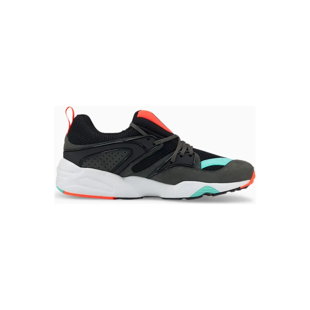 Puma Blaze Of Glory “Reverse Classics” Puma Black / Steel Gray / Fiery Coral (383532-01)