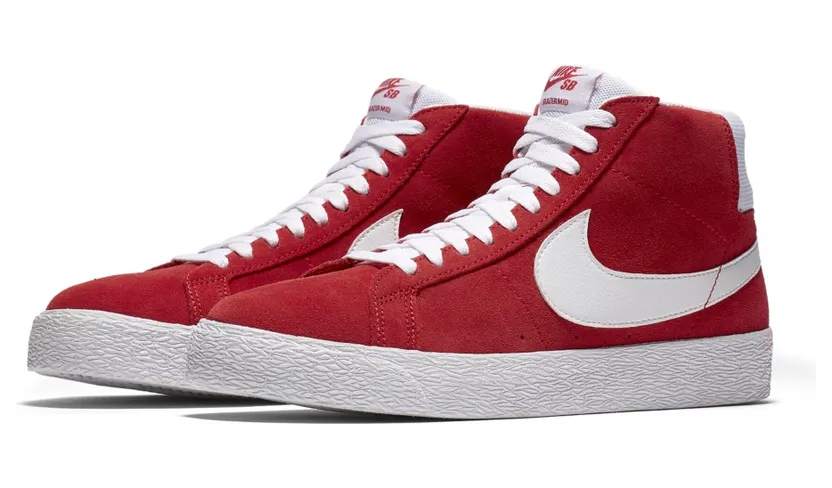 Nike SB Blazer Mid Red Suede (2017)