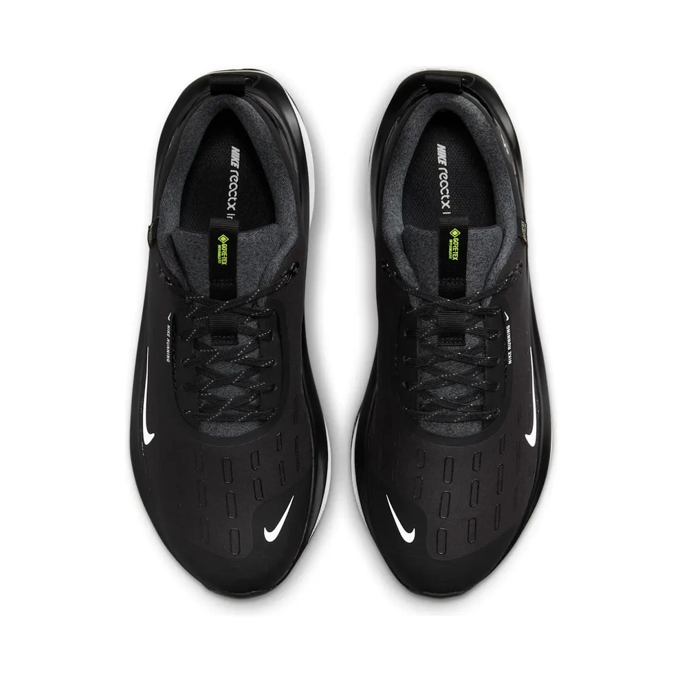 Nike React Infinity Run 4 Gore-Tex “Black Anthracite Volt White” (HQ0265-001)