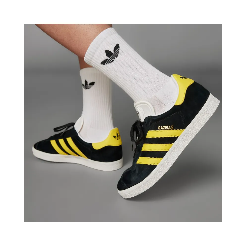 Adidas Gazelle Core Black / Impact Yellow / Cloud White (IG0669)