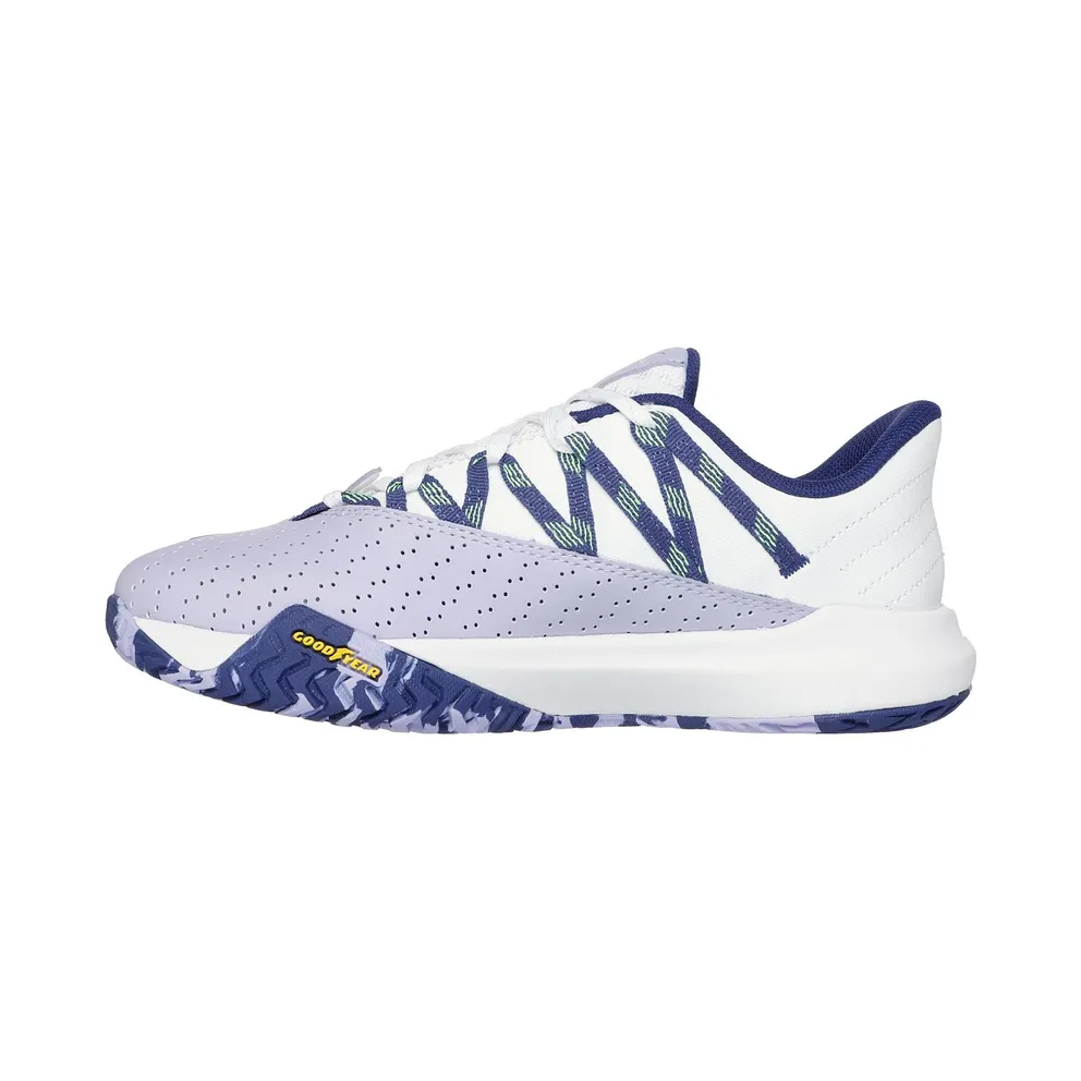 Skechers Relaxed Fit: Viper Court Rally Sneaker White/Purper