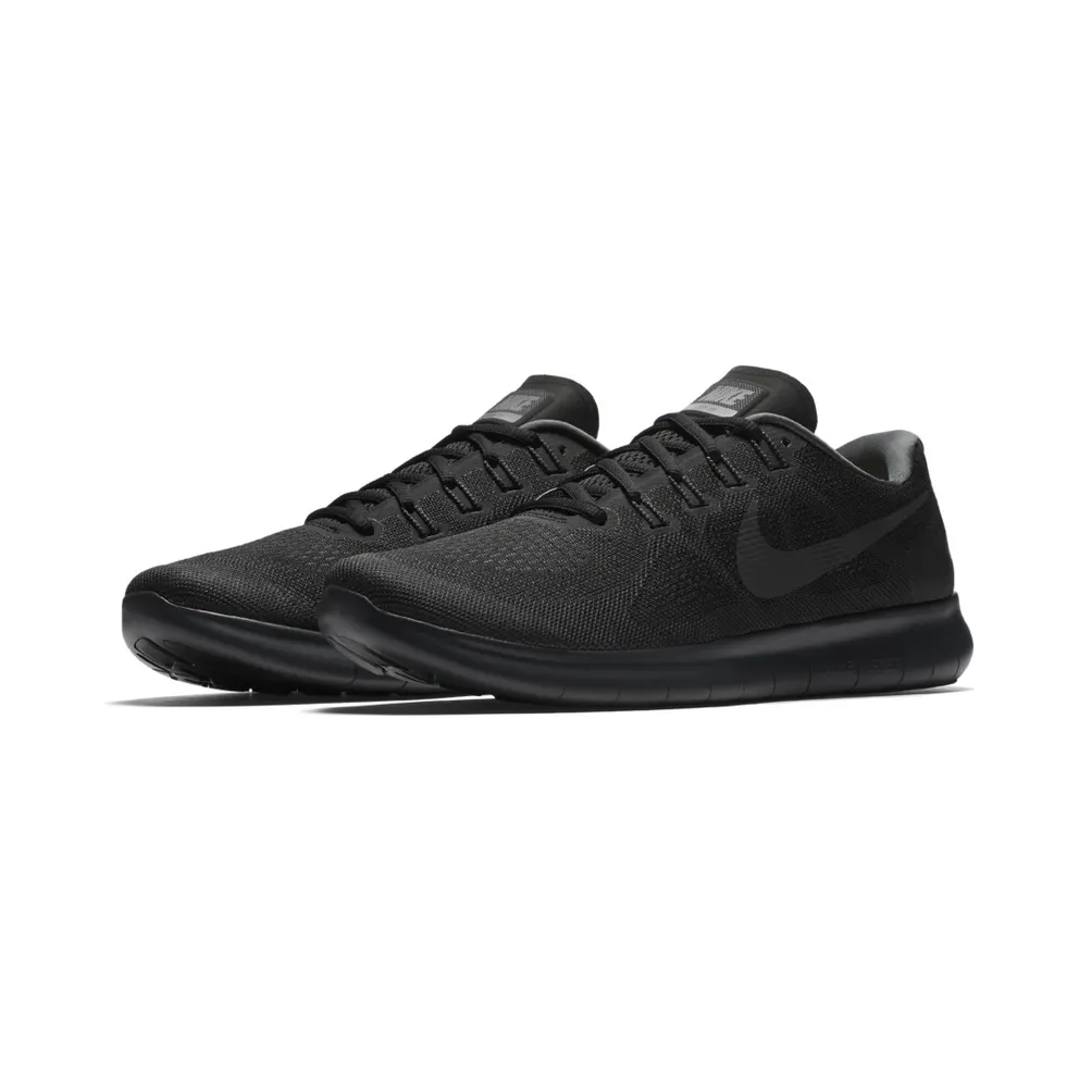 Nike Free RN 2017 Triple Black Black/White-Dark Grey-Anthracite (880839-003)